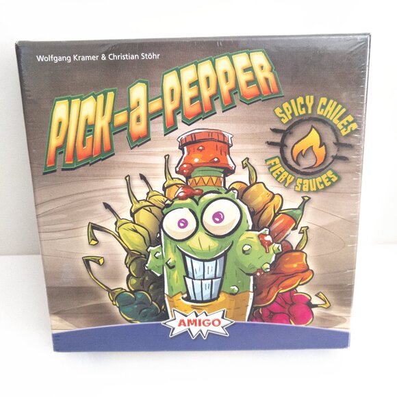 Pick-a-Pepper Board Game Spicy Chiles Fiery Sauces 2023 Amigo Family New Sealed - Picture 1 of 3